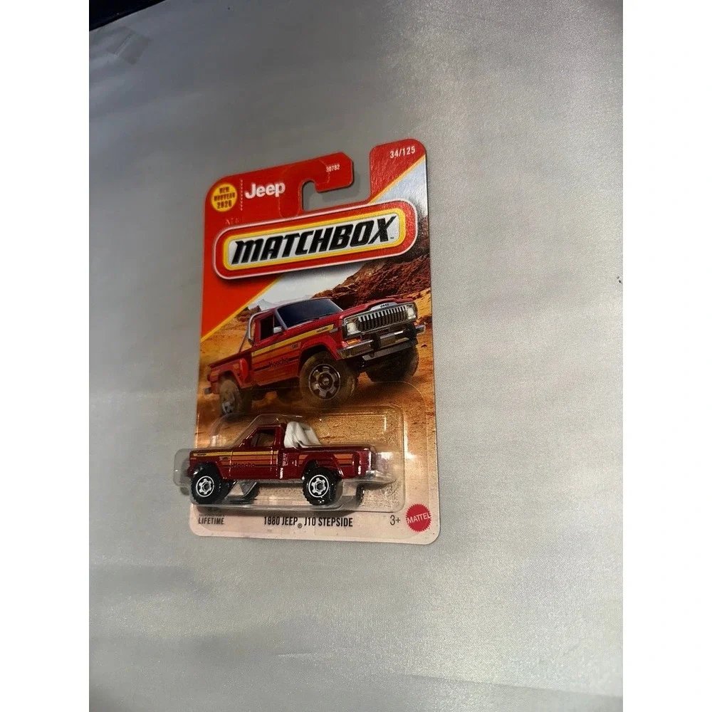 Matchbox 1980 Jeep J10 Stepside & 2025 Ram 1500 REV Diecast Truck Lot 2pc Red